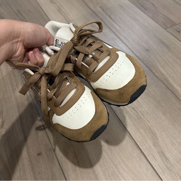 Reebok Classic Leather Low Brown Navy Size 5 Trendy Suede 622 - Picture 6 of 10